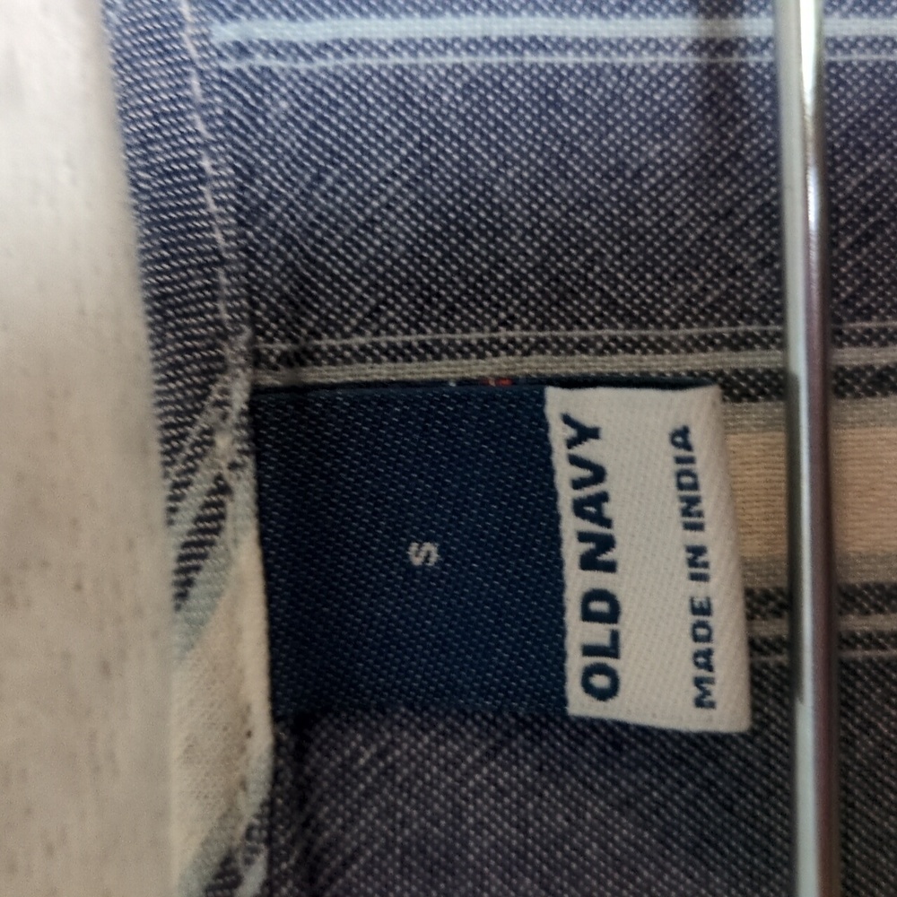 Old Navy Women's Blue & White Striped Button Farmhouse Dress Size S - Picture 4 of 6